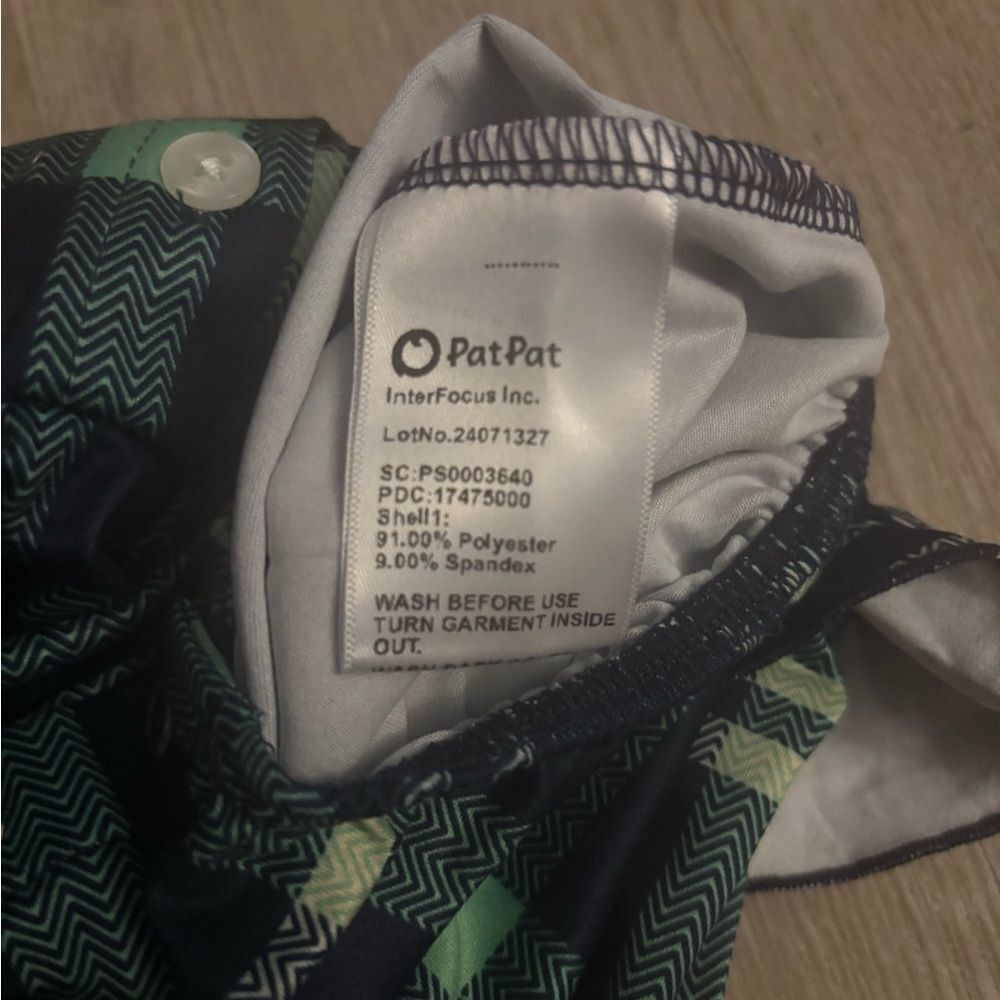 Pat Pat Plaid Long Sleeve Baby Romper - Picture 4 of 4